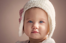 face of an infant girl 