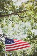 American Flag on a flag pole