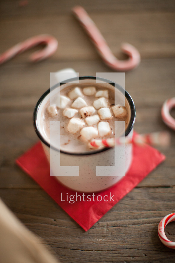 g, candy canes, wood floor, Christmas, napkin, red napkin, wood table 