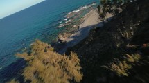 Rocks In The Mediterranean Sea Panoramic View 