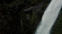 Pailon del Diablo Waterfall And Its Scenic Surroundings In Baños de Agua Santa, Ecuador.