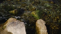 Stones in lake