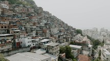 Rio Favela drone fly over 