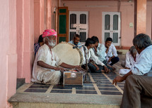 street musicians in India 