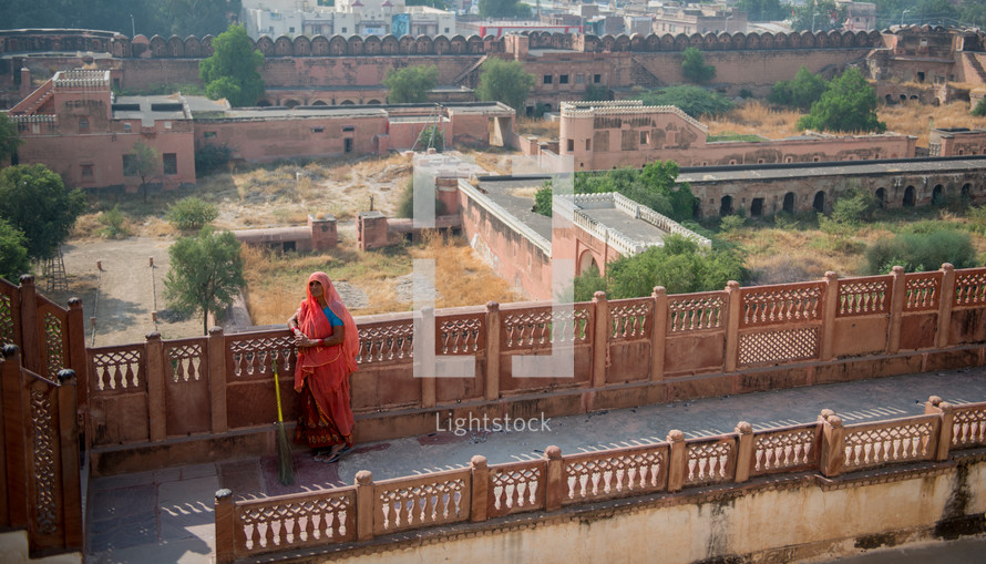 a woman in Bikaner, India 