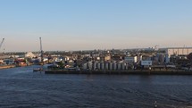 HAMBURG, GERMANY—Hamburger Hafen (Port of Hamburg) sea port on the river Elbe.