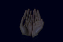 praying hands palms up 