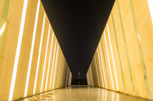illuminated corridor