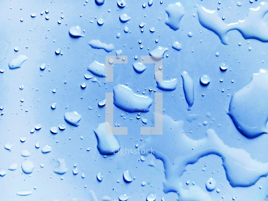 Blue Water Droplets Symbol of life and water creation sea lakes ocean background image