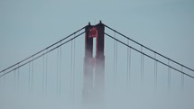 Golden Gate Bridge in the fog 