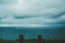 raindrops on a window 