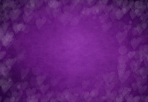 purple bokeh hearts 