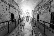 dungeon, prison, cellar, tunnel, hall, railings