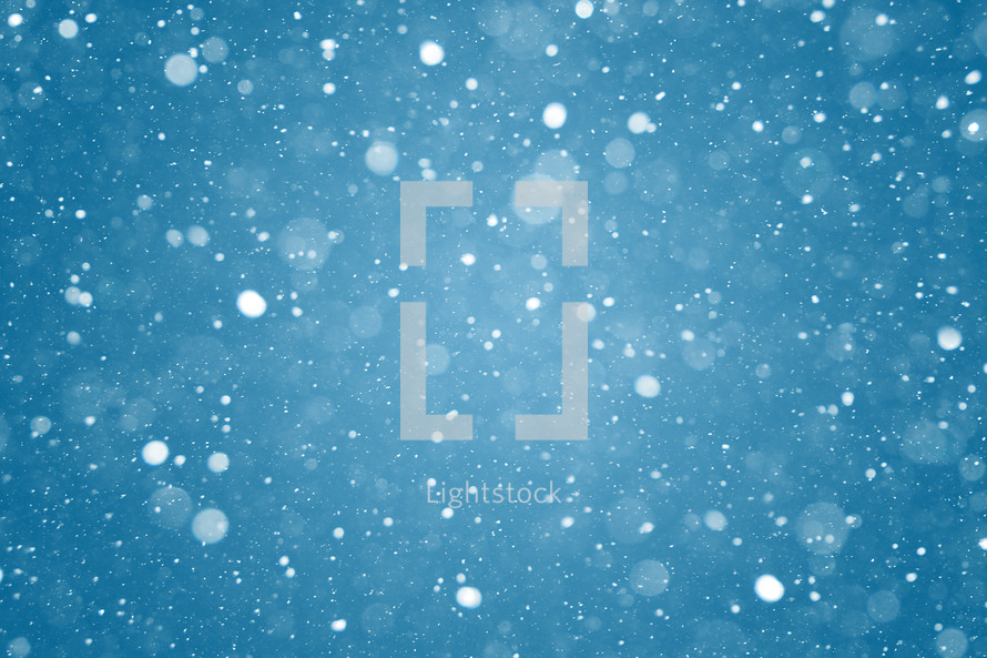 Winter falling snow background texture