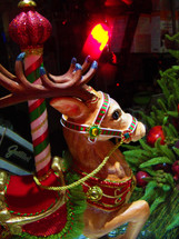 Toy reindeer Christmas decoration