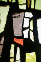 stained glass window closeup 