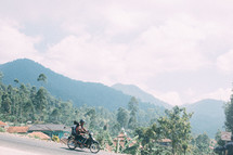 Motorbike in Indonesia Hill
