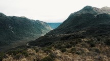 Panorama Of Mountain Range And Valley In Cayambe Coca Ecological Reserve, Papallacta, Ecuador.