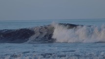 Ocean Waves Crashing Shore Costa Rica