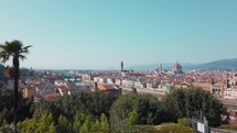 Panoramic View in the Italian City of Florence Seen From Piazzale Michelangelo