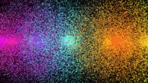 Colorful Stars Particles Explode On Alpha For Holi