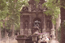 fountain in Paris Luxembourg Garden