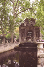fountain in Paris Luxembourg Gardens