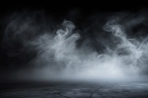 Dark Background with Foggy Smoke