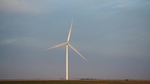 Wind turbine operating in Curry County New Mexico