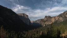 Yosemite National Park - Tunnel View - Sunset, Starry Night Sky Time Lapse