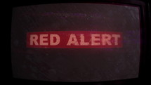 RED ALERT - Distress signal Blinking On and Off on Broken Monitor