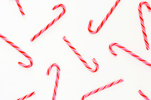 scattered candy canes 