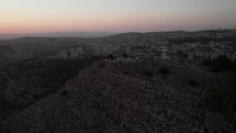Aerial footage of the Hill of the Precipice in Nazareth