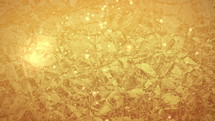 gold Christmas loop background with sparkles 