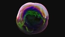 3D Bubble, Colorful, Morphing, Oil, VJ Loop, Slow Liquid Ripples, Slowly Bubbling from Top	