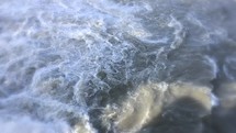 churning ocean water 