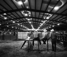 cowboys at a rodeo 