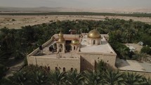 drone footage of Greek Orthodox Holy Monastery of Saint Gerasimos of the Jordan Aerial