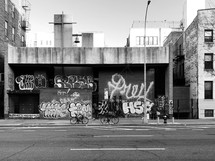 graffiti on an urban wall 