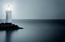 Lighthouse near the Sea 