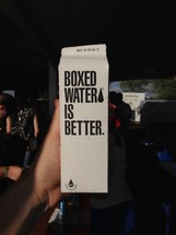 Boxed water is better carton 