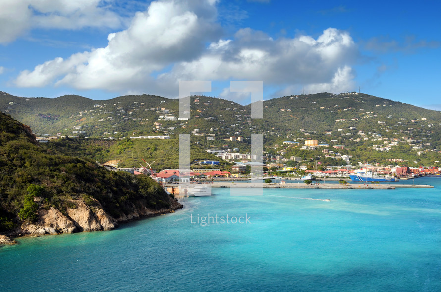 view of the island of St Thomas 