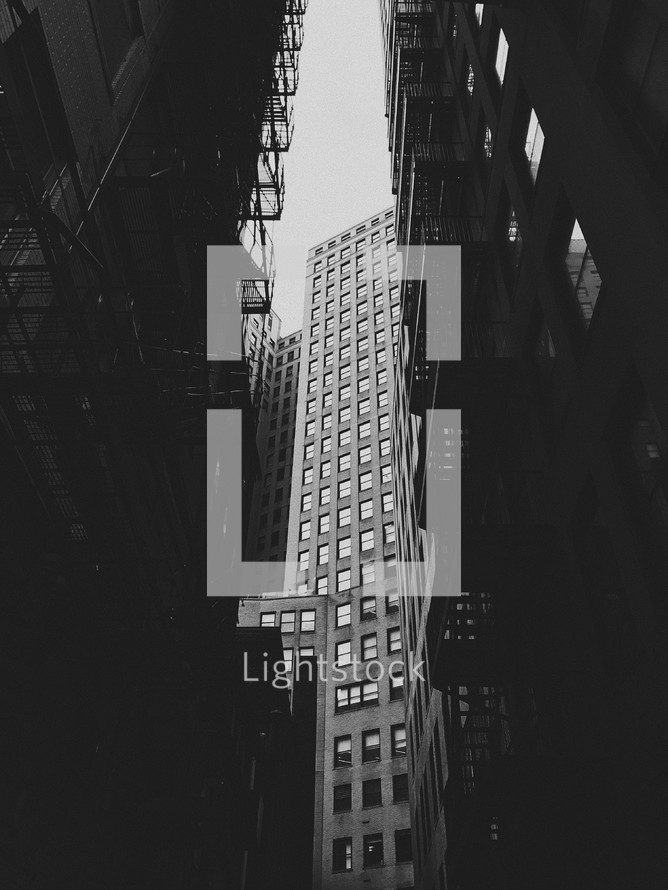 tall buildings in a city 