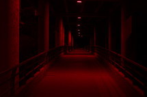 Corridor at night.