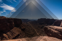 triangle over a canyon 