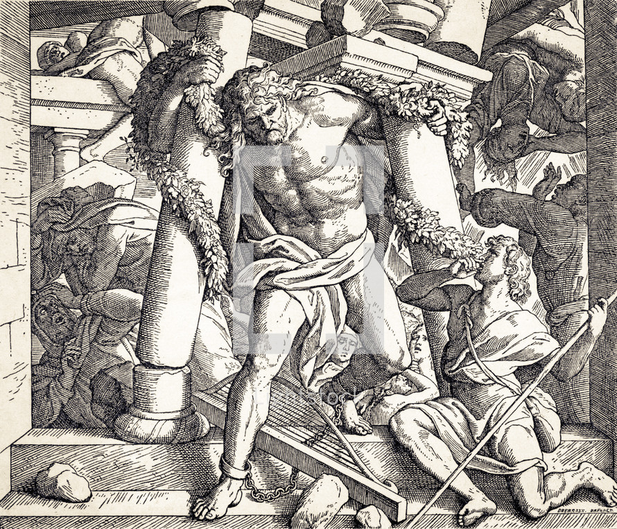Samson's Revenge and Death, Judges 16:23-30