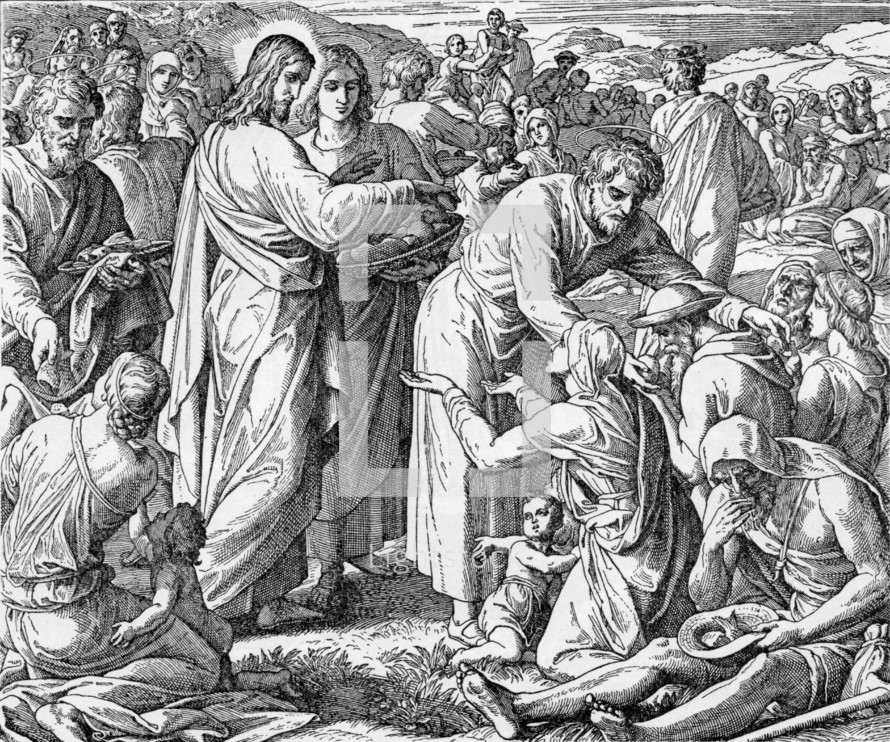 Jesus Feeds the Five Thousand, John 6: 3-14