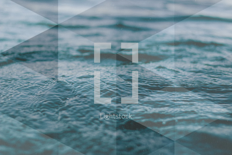 water triangle abstract texture background