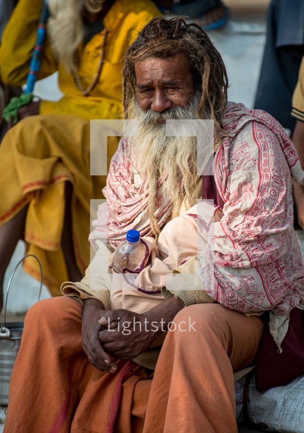 bearded man in India 