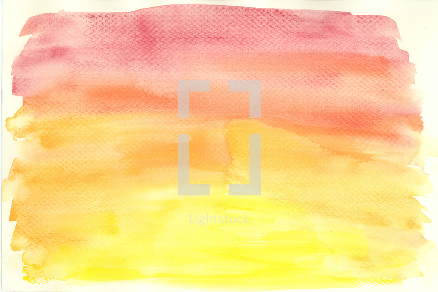 Watercolor texture of a sunrise sky.